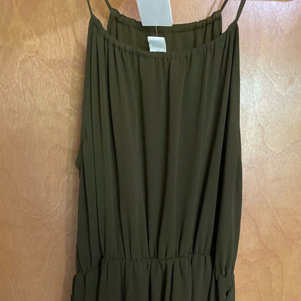 Olive/ navy green sun dress (H&M) - Picture 2 of 4